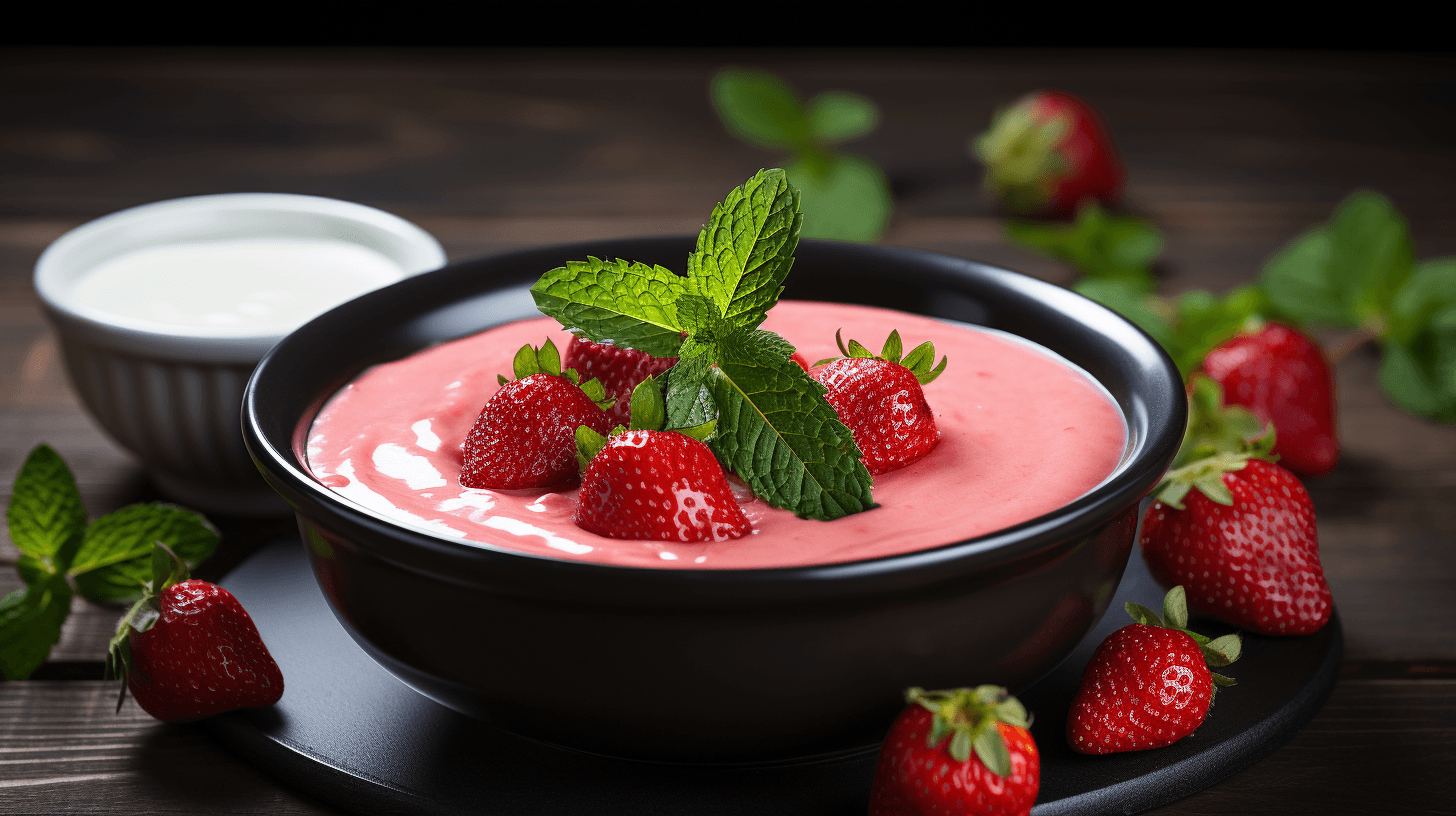 Sugarless Strawberry Bliss Soup