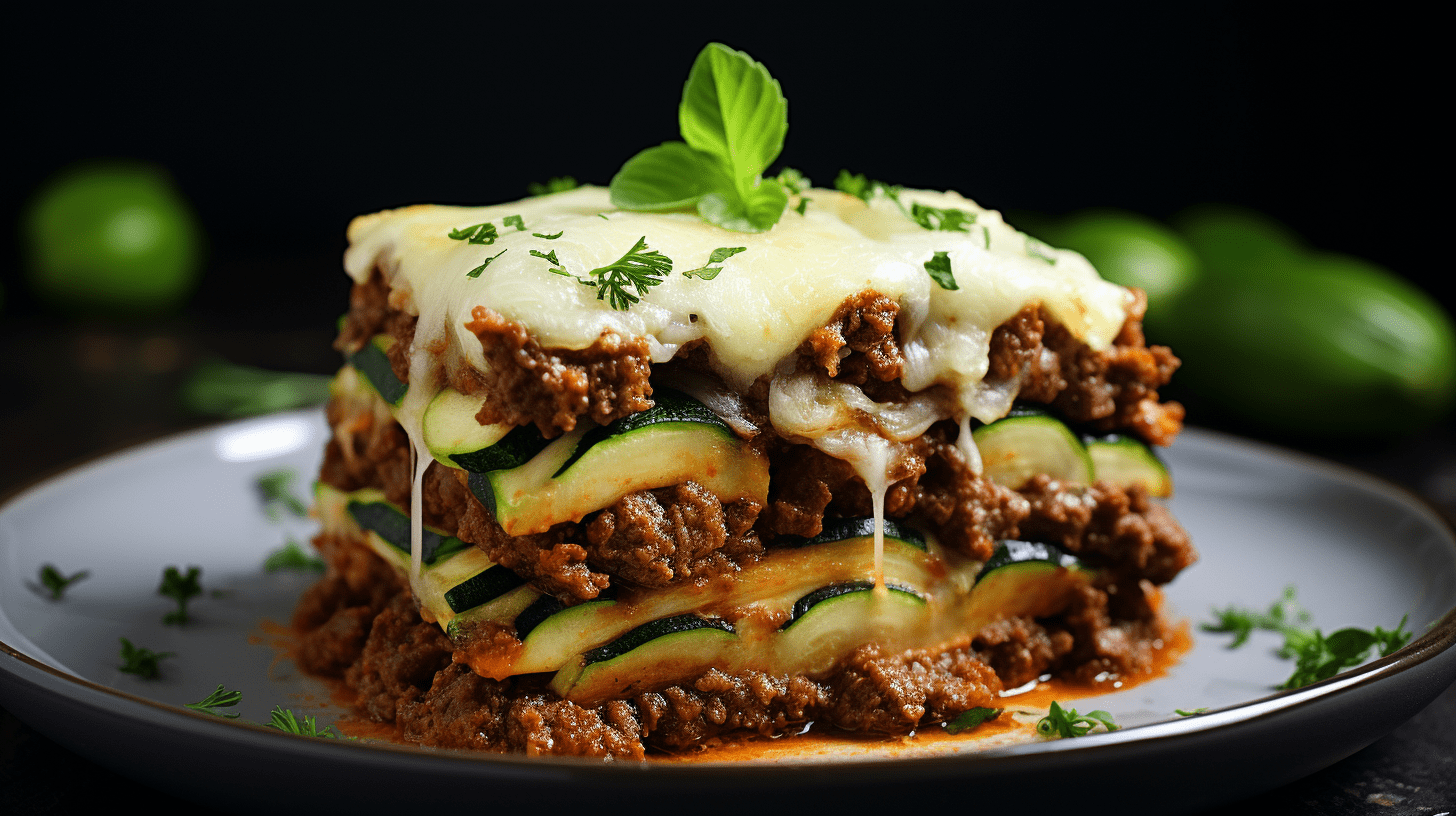zucchini and beef lasagna