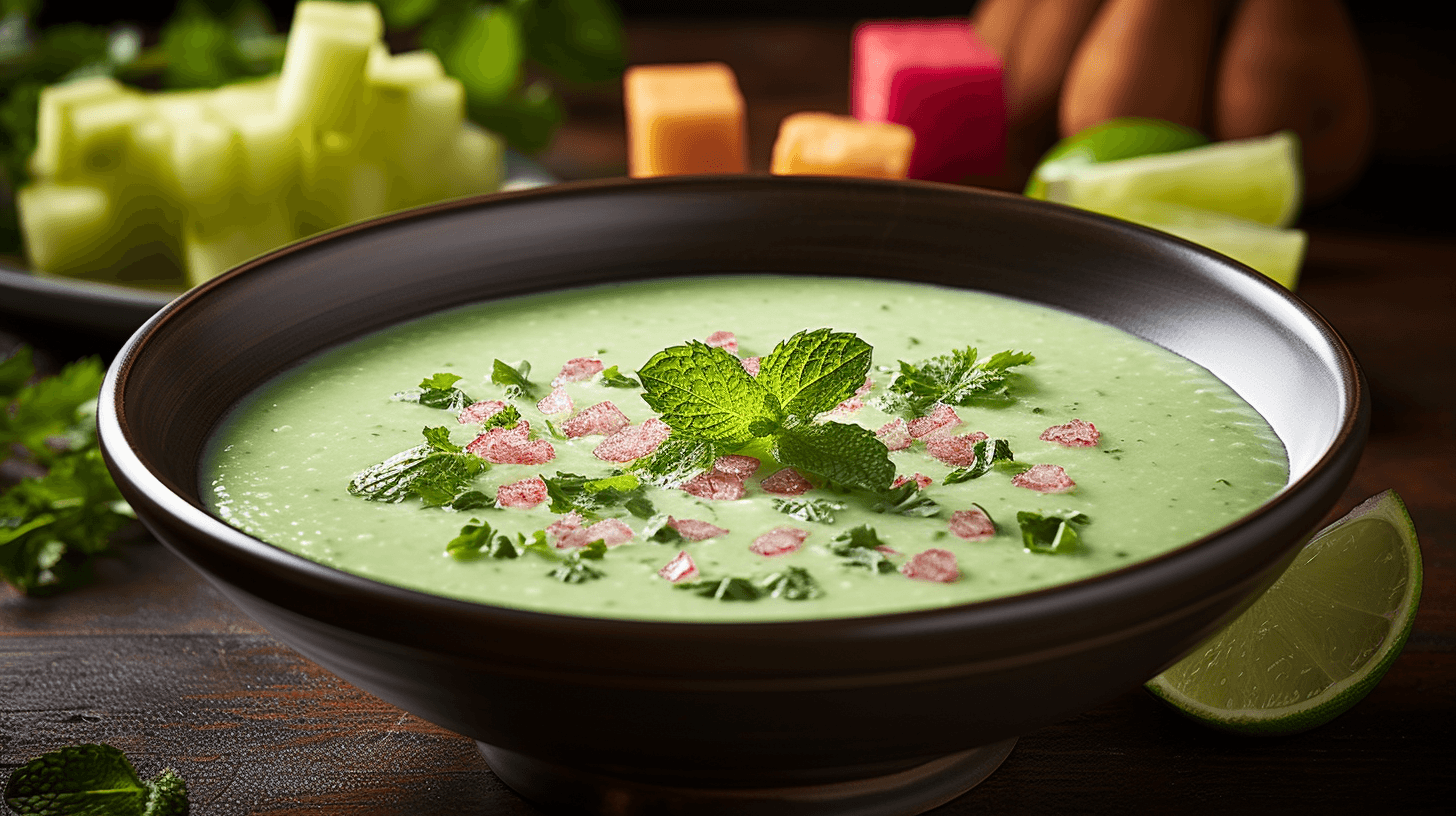 Refreshing Summer Melon Soup with Lime Zest