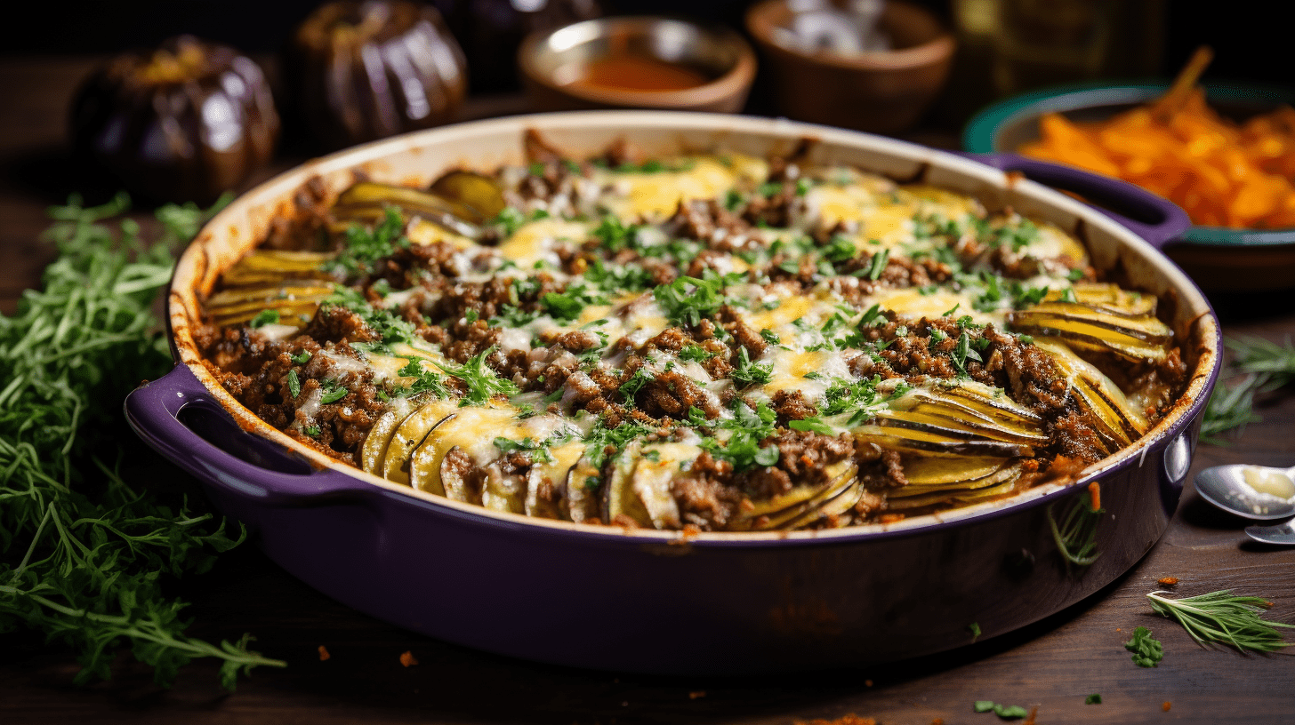 beef and eggplant casserole for diabetics