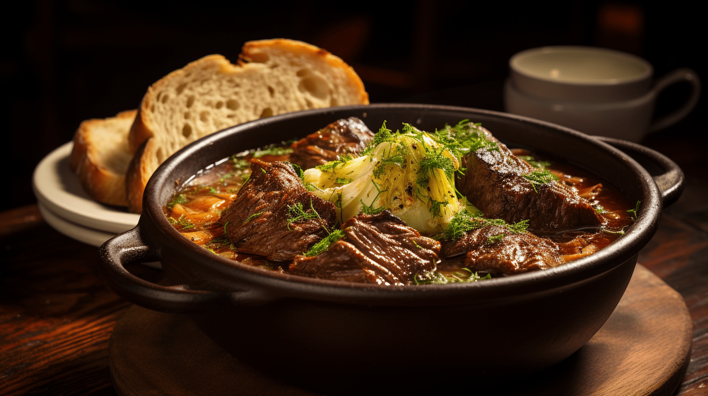 spicy beef and cabbage soup