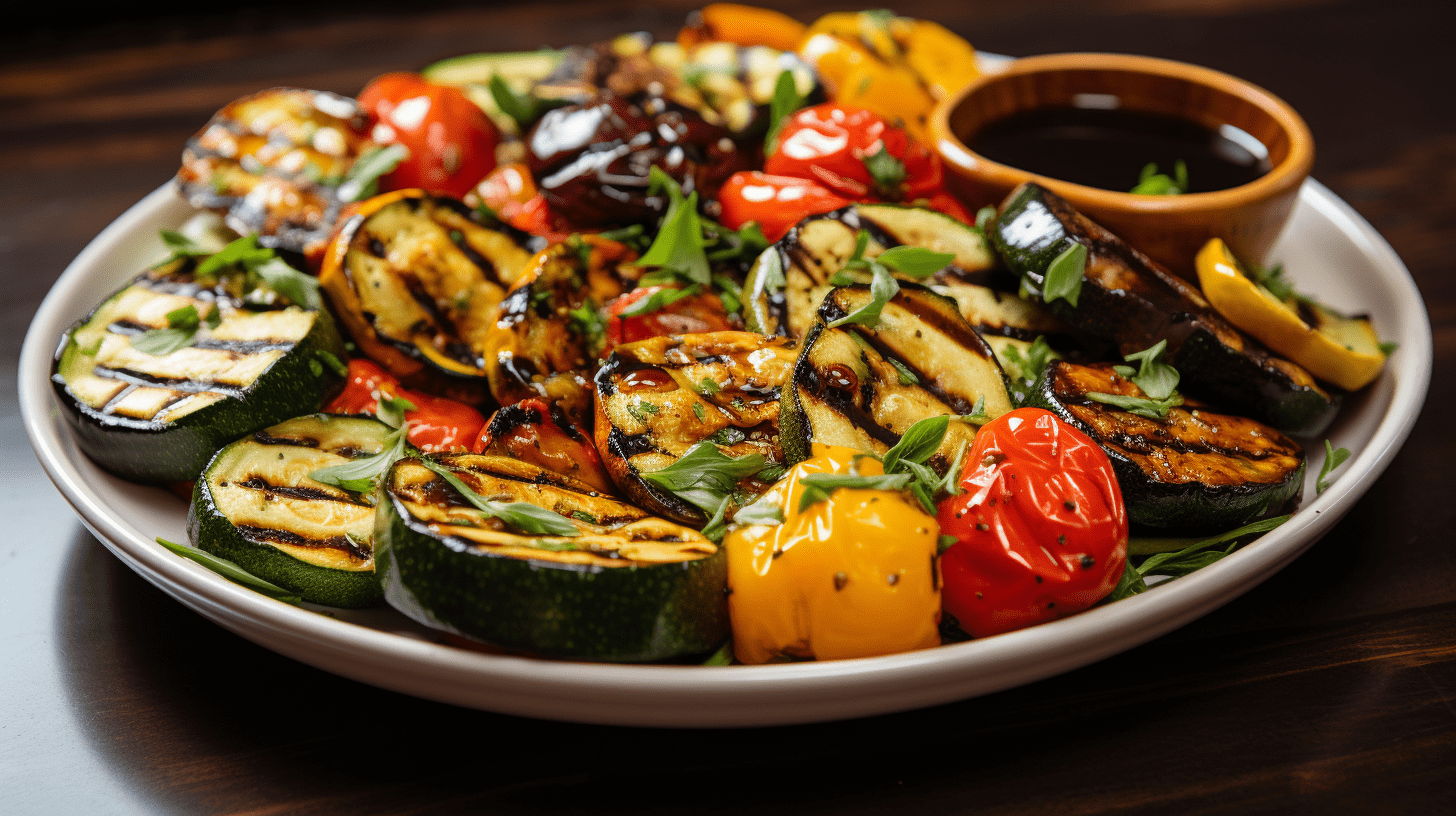 Grilled Veggie Delight with Balsamic Glaze