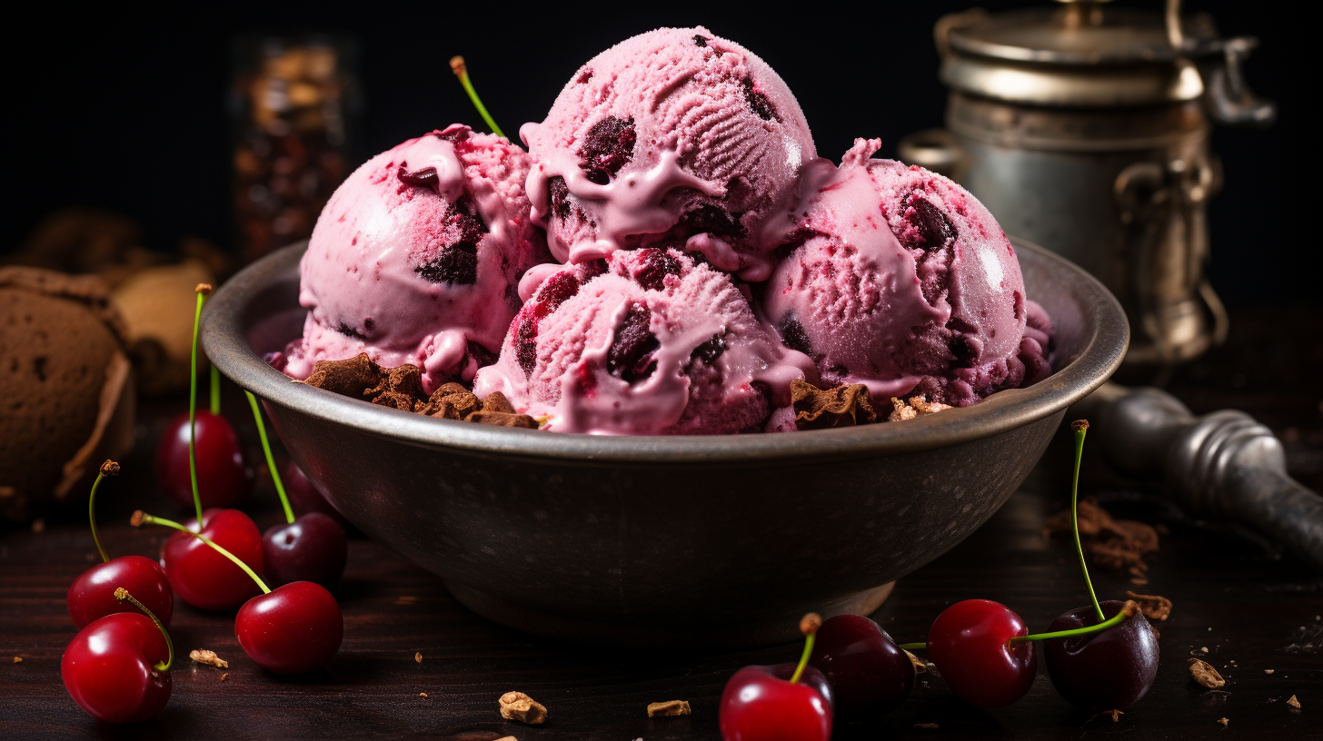 You Won’t Believe This Homemade Cherry Garcia Ice Cream is Sugar-Free!